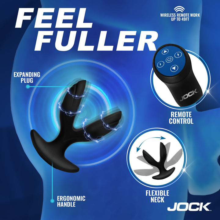 Jock Power Pulse E-Stim Spreading Anchor Anal Plug