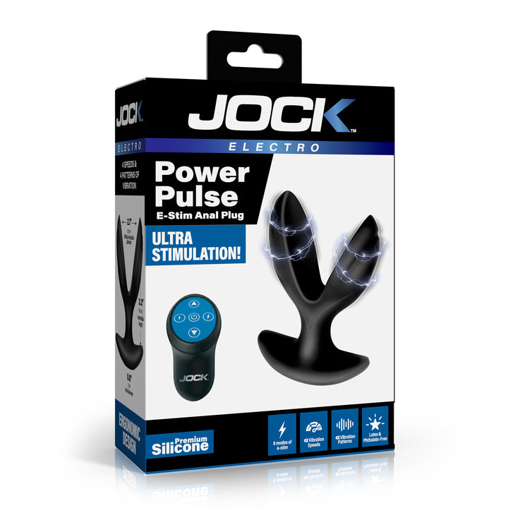 Jock Power Pulse E-Stim Spreading Anchor Anal Plug
