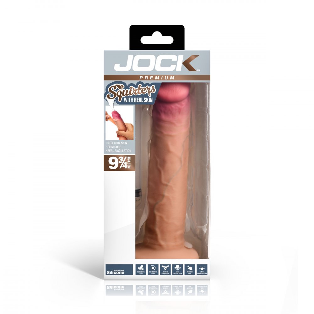 Ejaculating 9.75 Inch Silicone Dildo w/ Suction Base