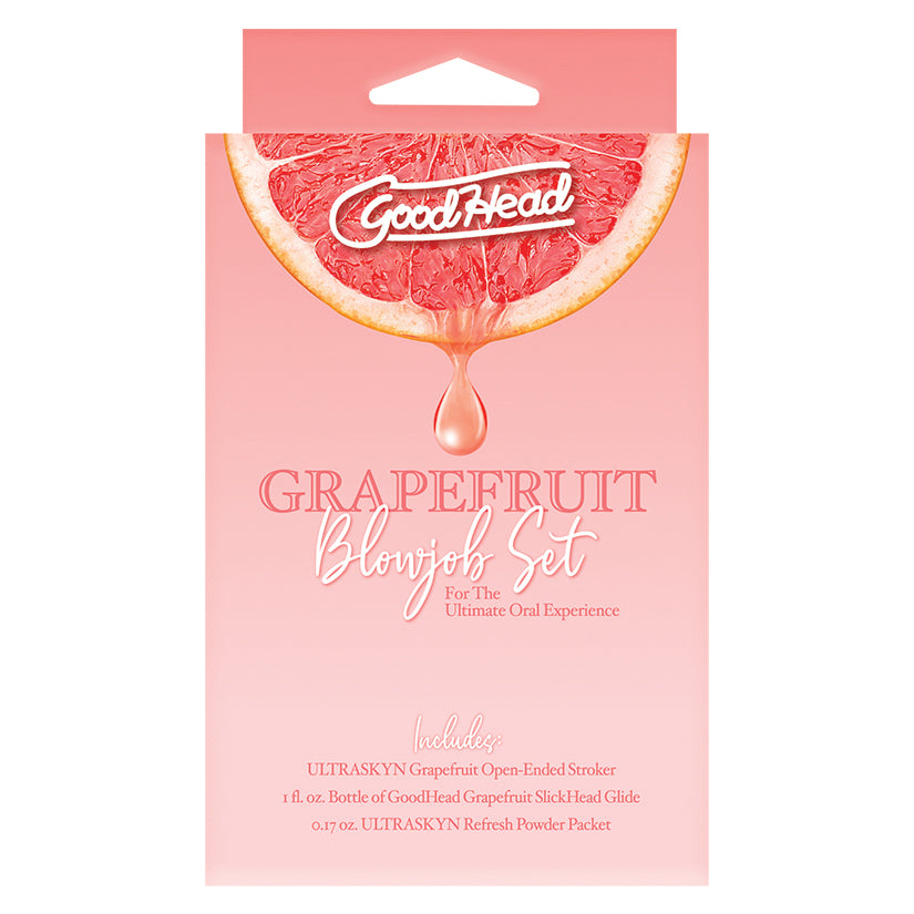 GoodHead Grapefruit Blowjob Set with ULTRASKYN Stroker