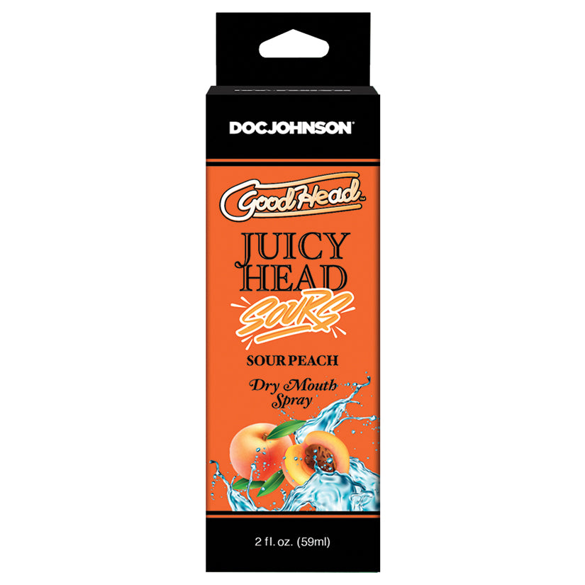 GoodHead Juicy Head Sours Dry Mouth Spray, Sour Peach