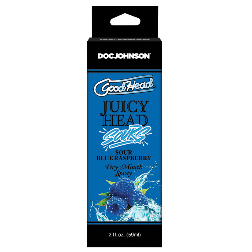 GoodHead Juicy Head Sours Dry Mouth Spray Sour Blue Raspberry