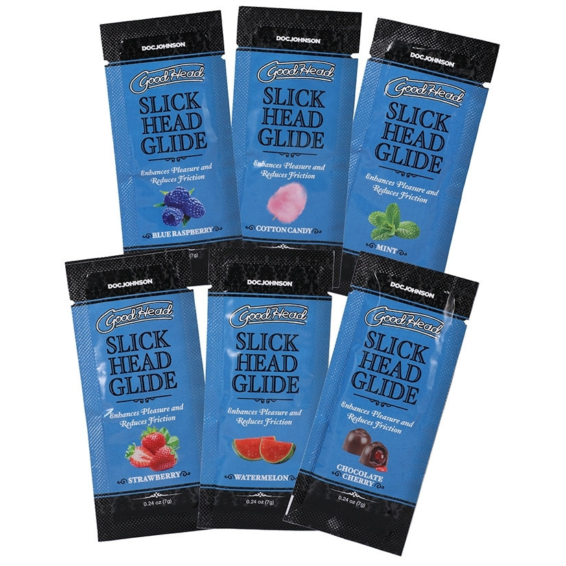 GoodHead Slick Head Glide Flavored Lubricant Pack of 6