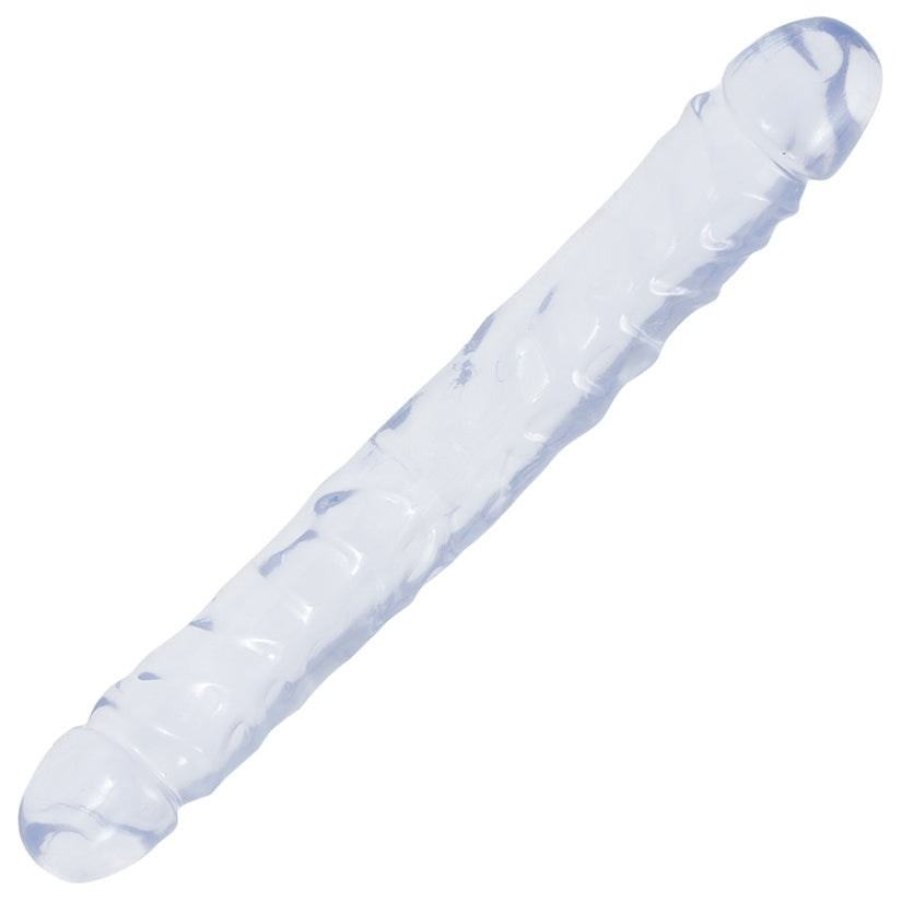 Crystal Jellies Jr. Double Dong 12 Inch Clear