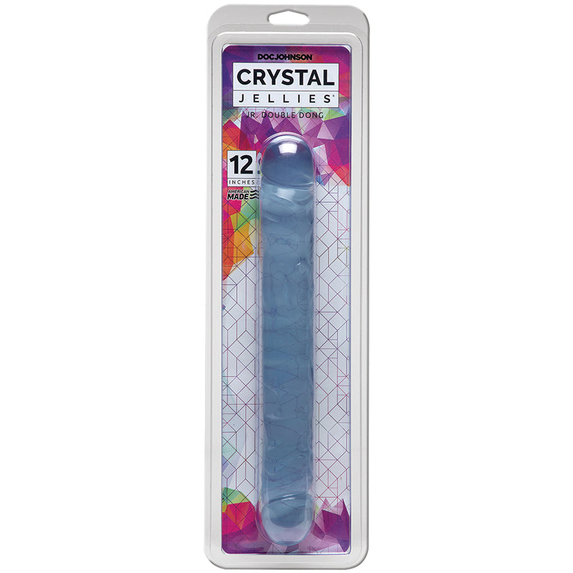 Crystal Jellies Jr. Double Dong 12 Inch Clear