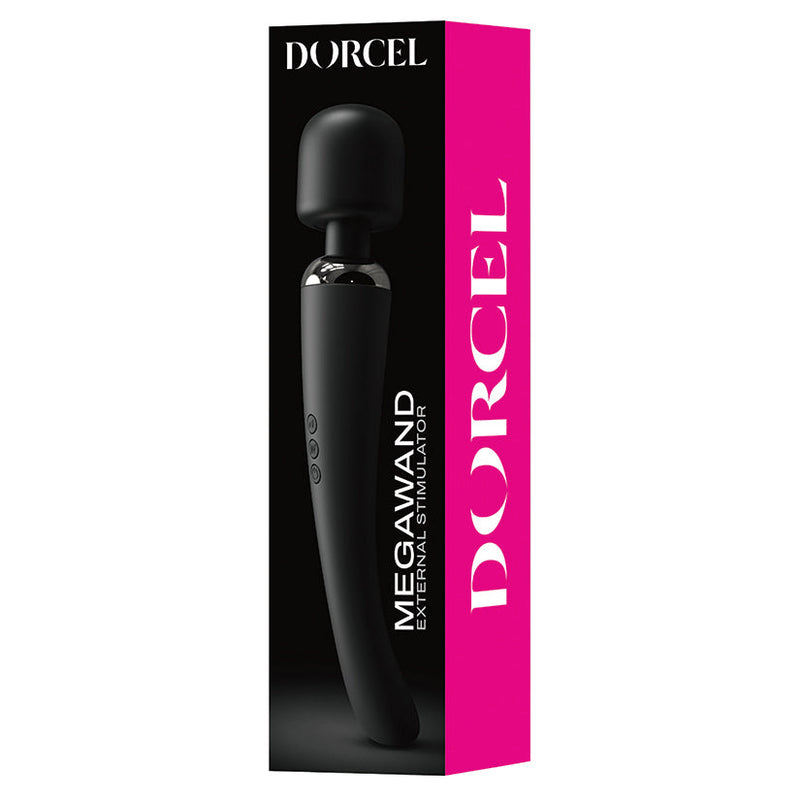 Dorcel Megawand Rechargeable Wand-Black | Unleash Mega Clitoral Pleasure