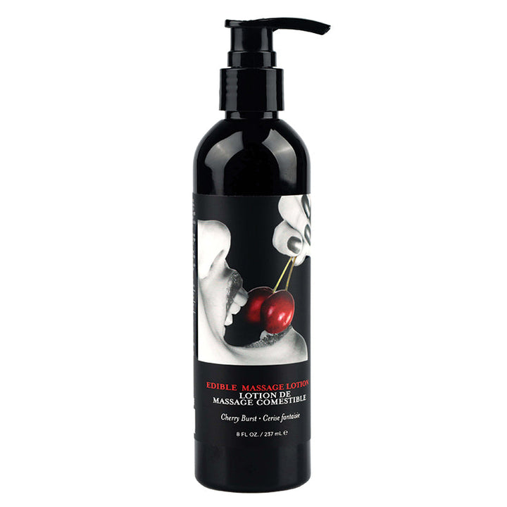 Earthly Body Edible Massage Lotion Cherry 8 oz