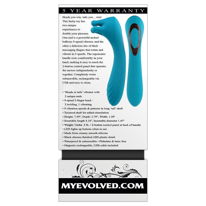 Evolved Heads Or Tails Dual-Ended Vibrator