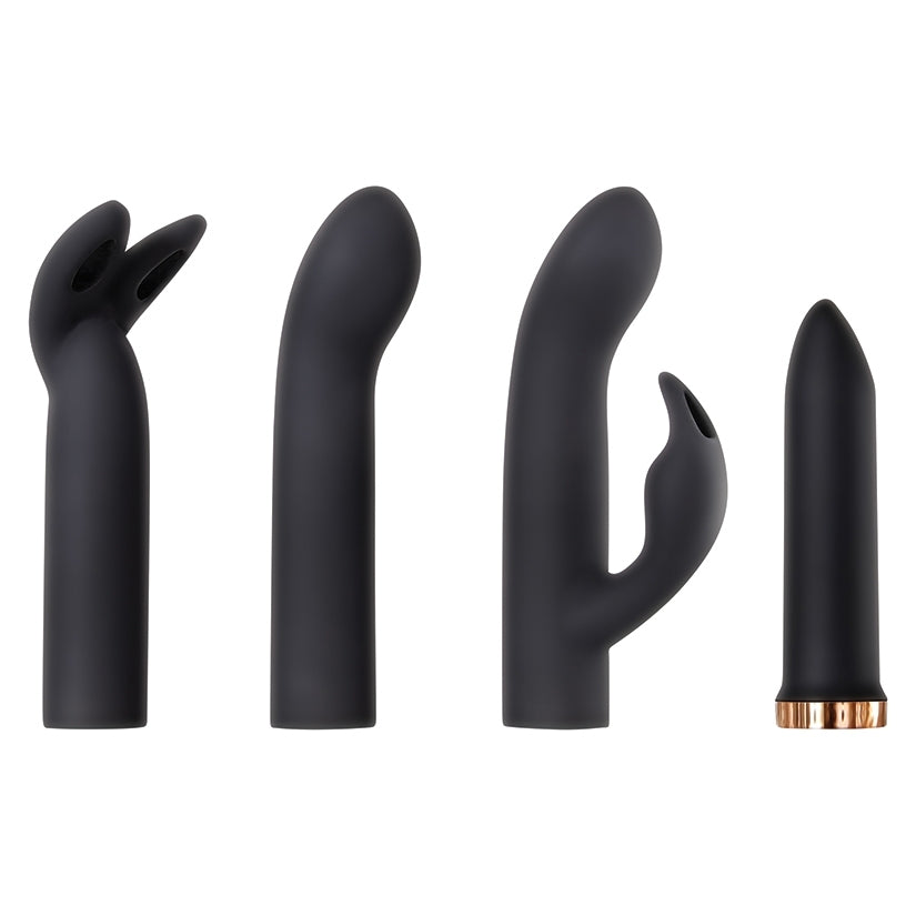Evolved Four Play Bullet Vibrator Kit with 3 Silicone Sleeves