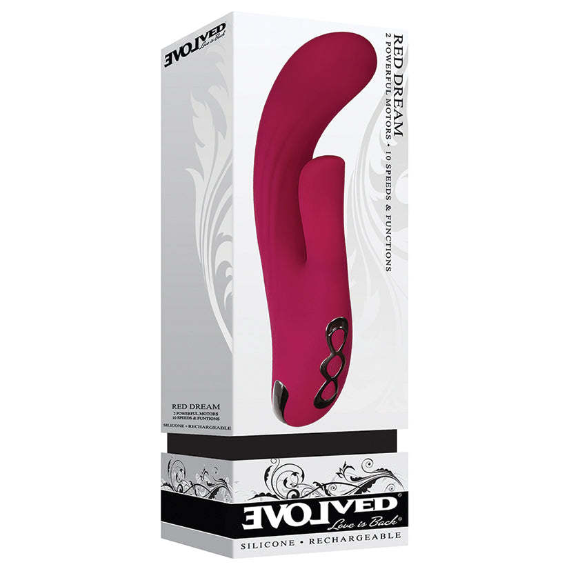 Evolved Red Dream Dual Motor Silicone Vibrator