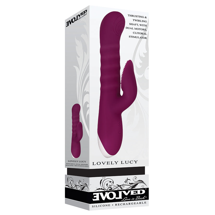 Evolved Lovely Lucy Thrusting and Spinning Rabbit Vibrator