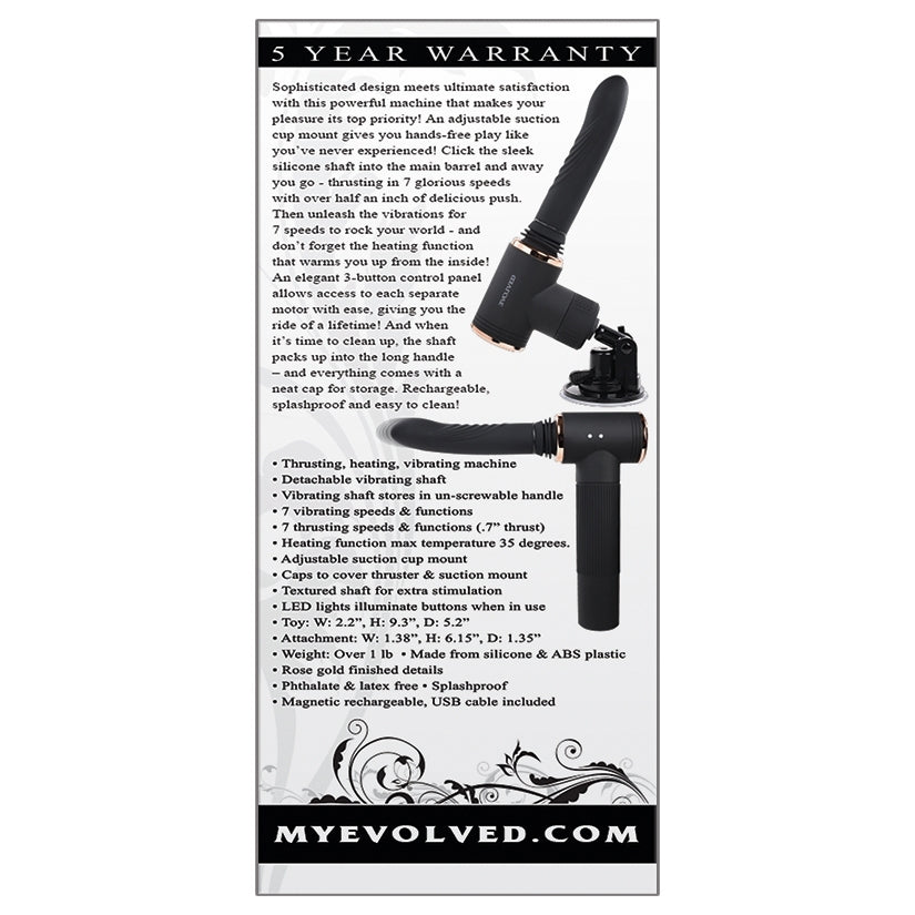Evolved Too Hot To Handle Thrusting and Heating Vibrator