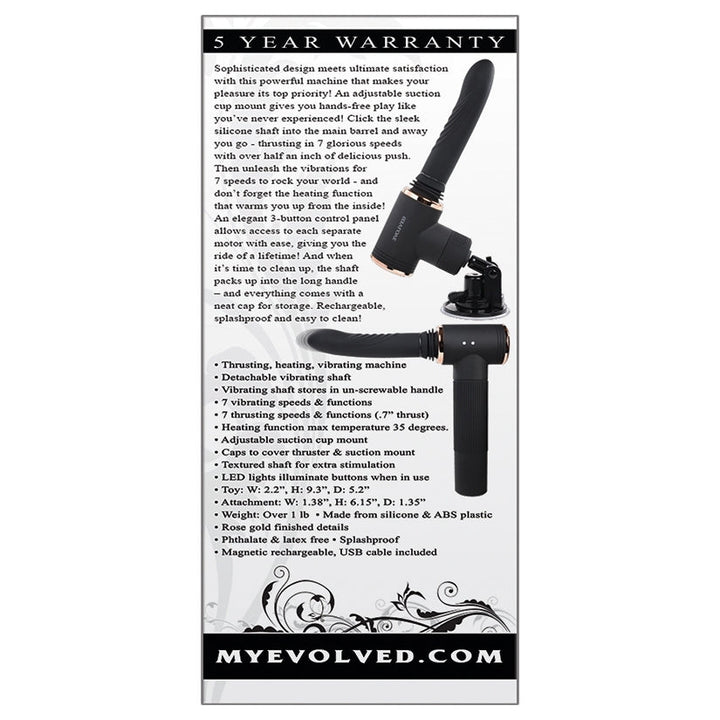 Evolved Too Hot To Handle Thrusting and Heating Vibrator