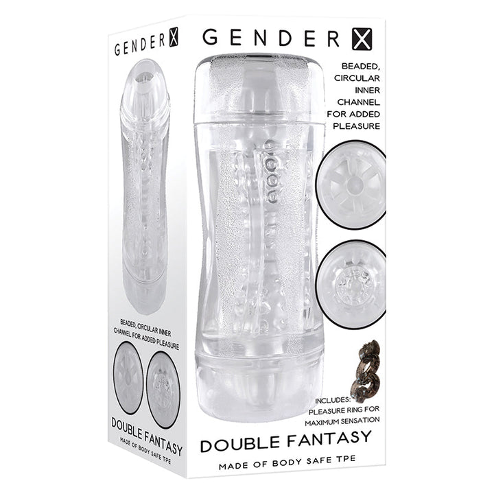 Gender X Double Fantasy Dual-Ended Clear Stroker