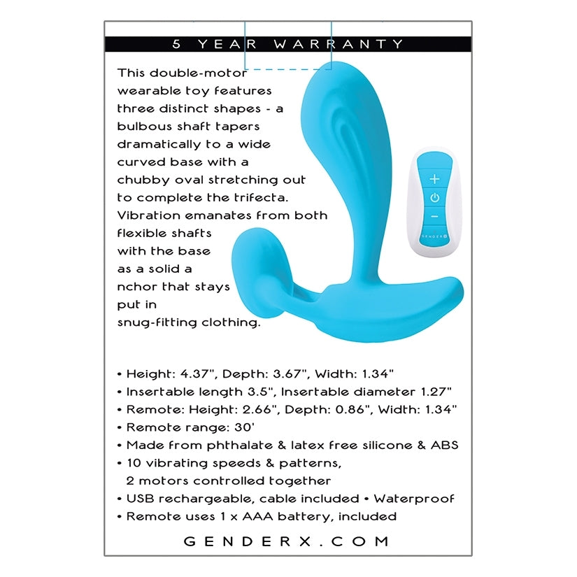 Gender X Wear Me Out Dual Motor Wearable Vibrator