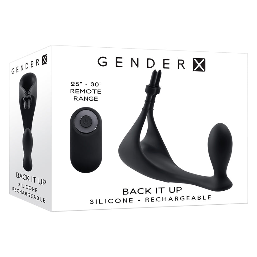 Gender X Back It Up Vibrating Plug and Cock Ring