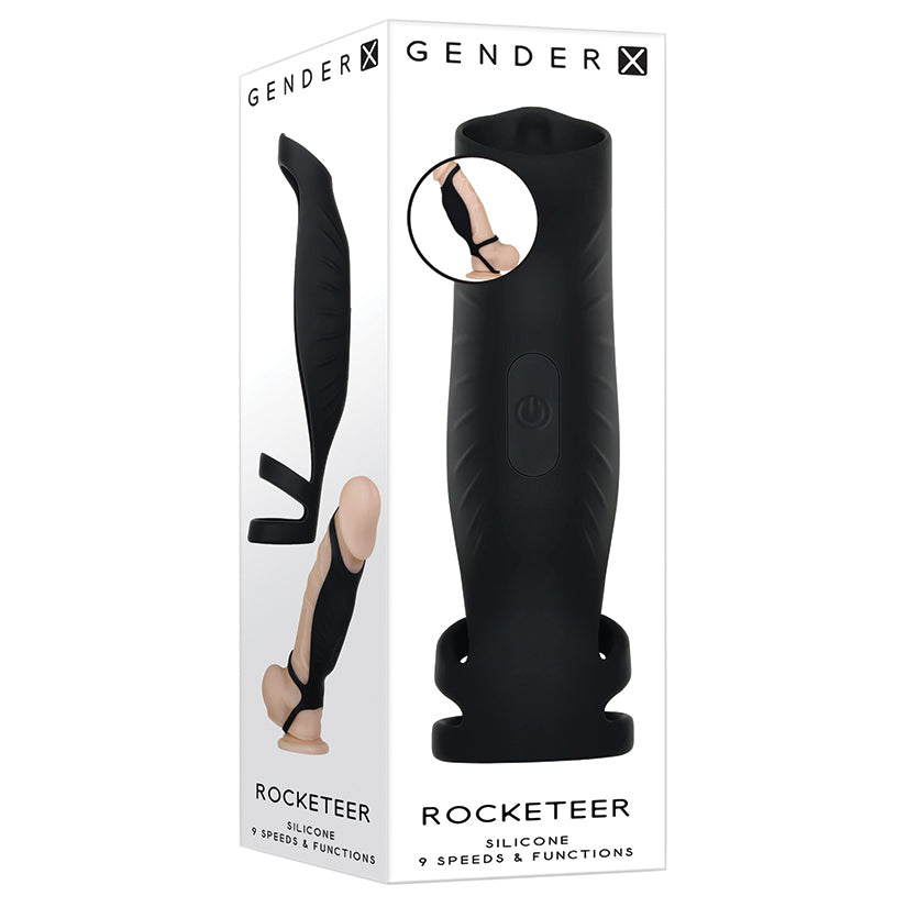 Gender X Rocketeer Vibrating Sheath with Triple Ring