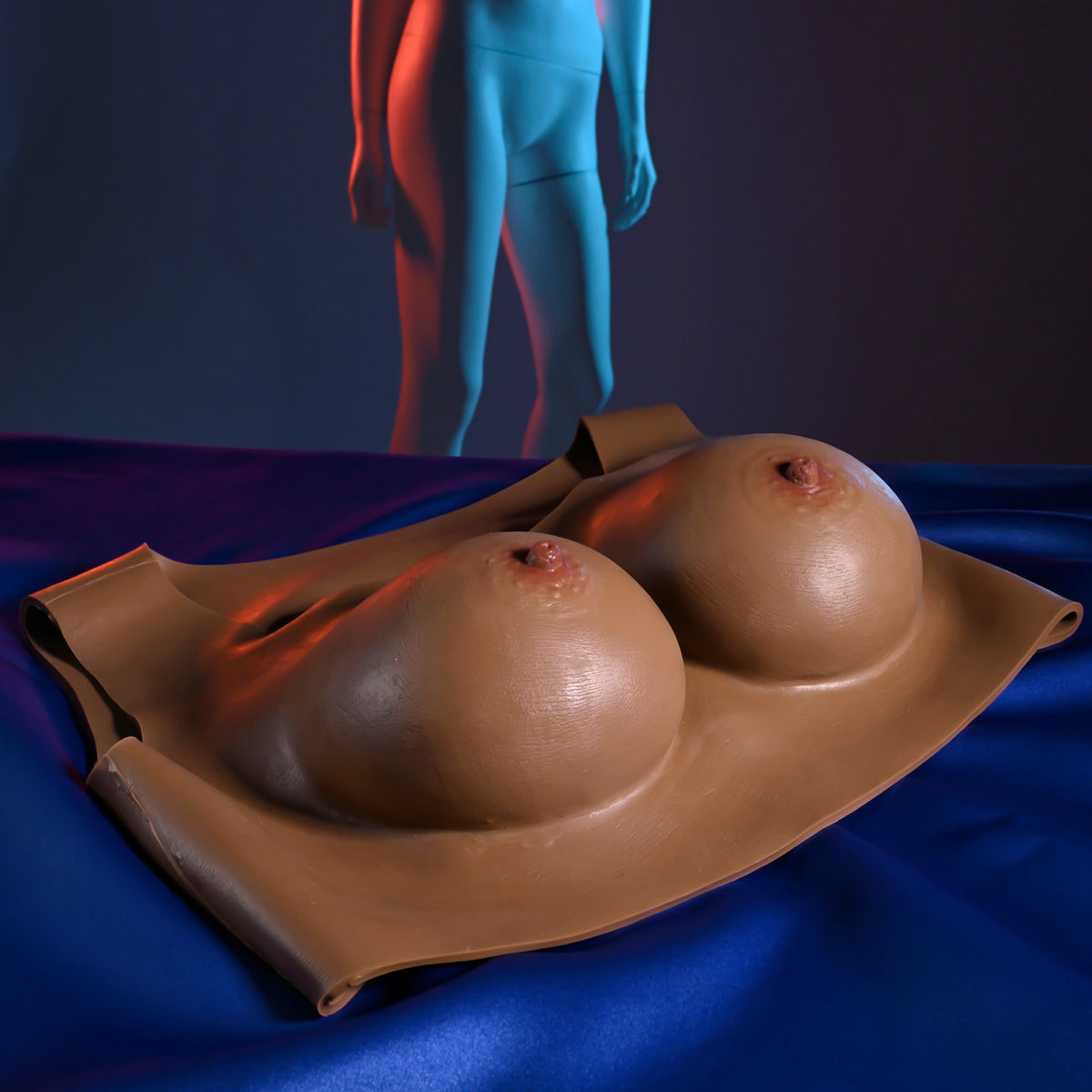 Gender X Undergarments Plate C-Cup Wearable Breasts, Dark