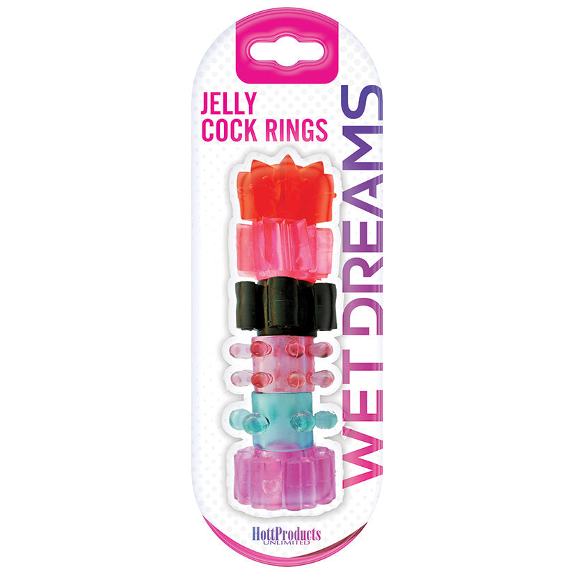 Pleasure Stars Jelly Cock Rings 6-Pack