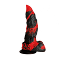 Fire Demon 8.5 Inch Silicone Monster Dildo w/ Suction Cup