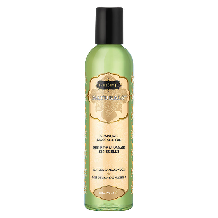 Naturals Massage Oil 8 fl oz in Vanilla Sandalwood 8 Fl. Oz.