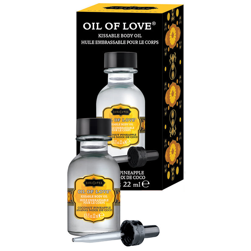 Oil of Love Kissable Body Oil Coconut Pineapple 0.75 fl oz