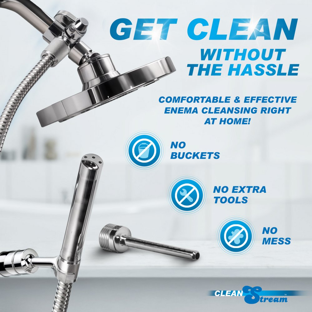CleanStream Anal Enema System w/ Shower Attachment Kit