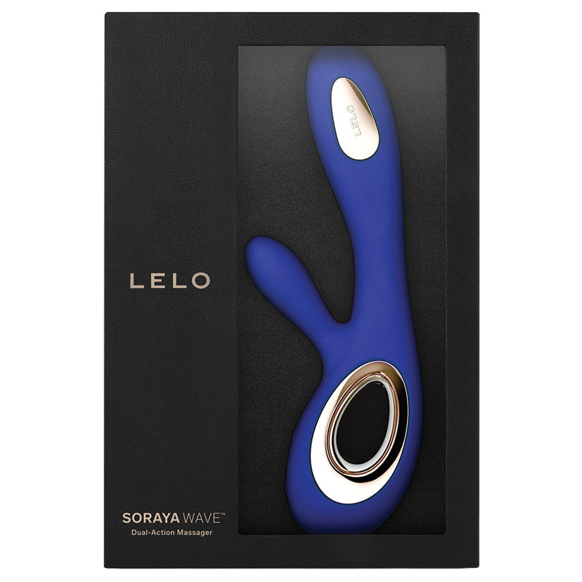 LELO SORAYA Wave Rabbit Vibrator with WaveMotion Midnight Blue retail box