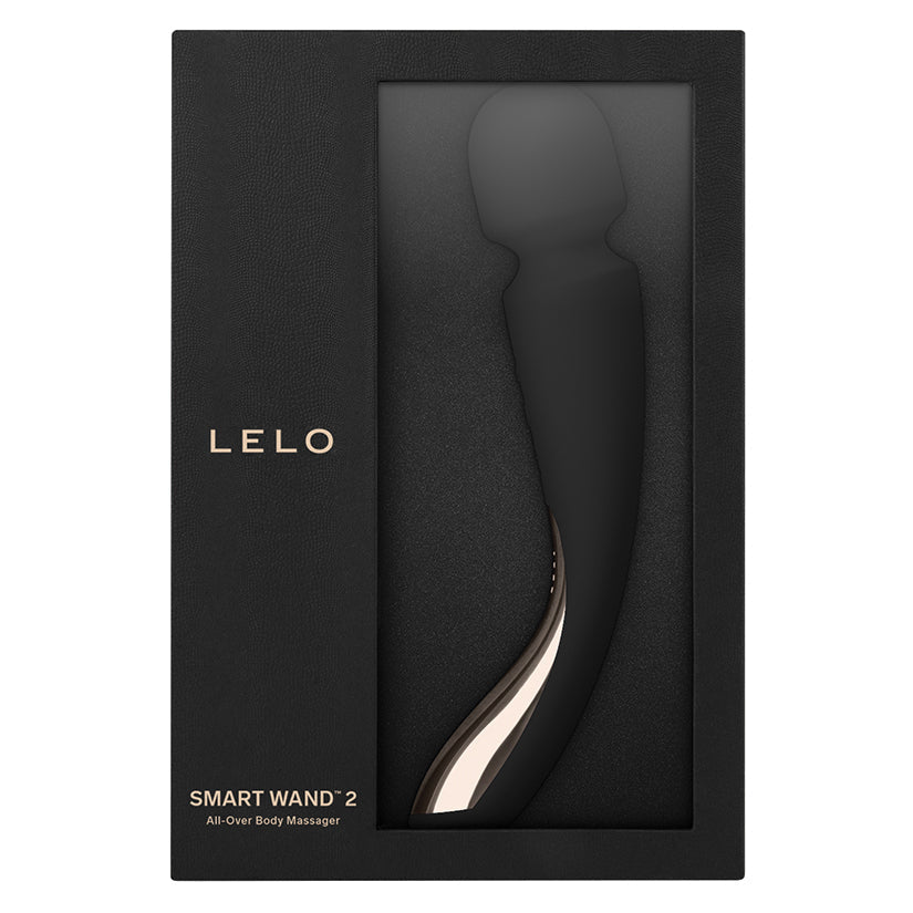 LELO SMART WAND 2 Medium Cordless Wand Massager Black retail box