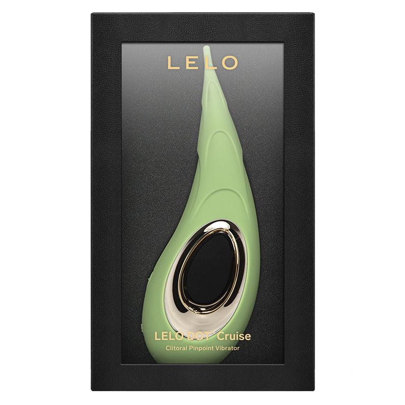 LELO DOT Cruise Pinpoint Clitoral Vibrator Pistachio Cream retail box