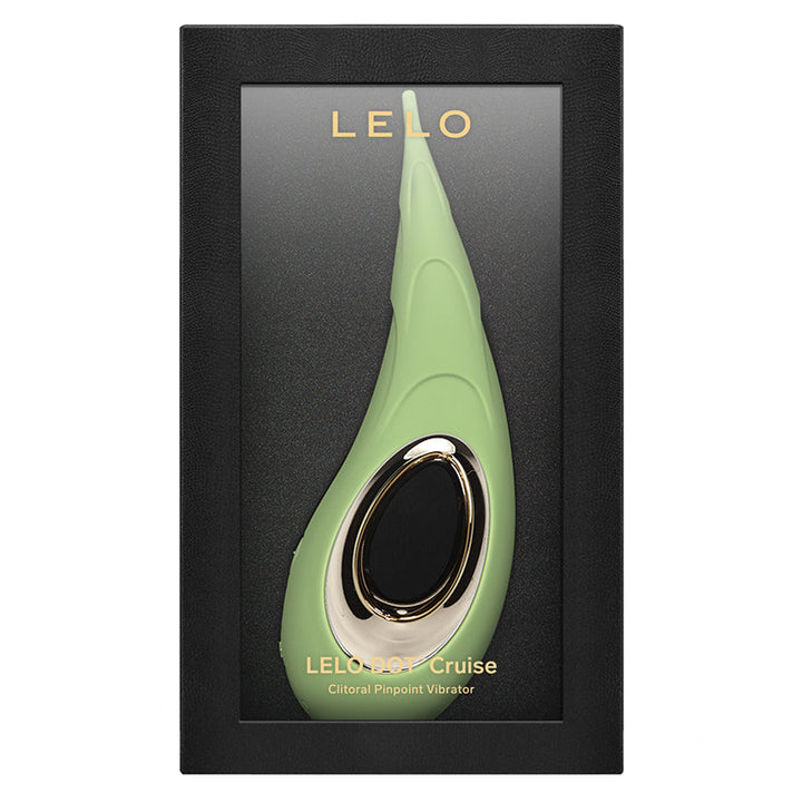LELO DOT Cruise Pinpoint Clitoral Vibrator Pistachio Cream retail box