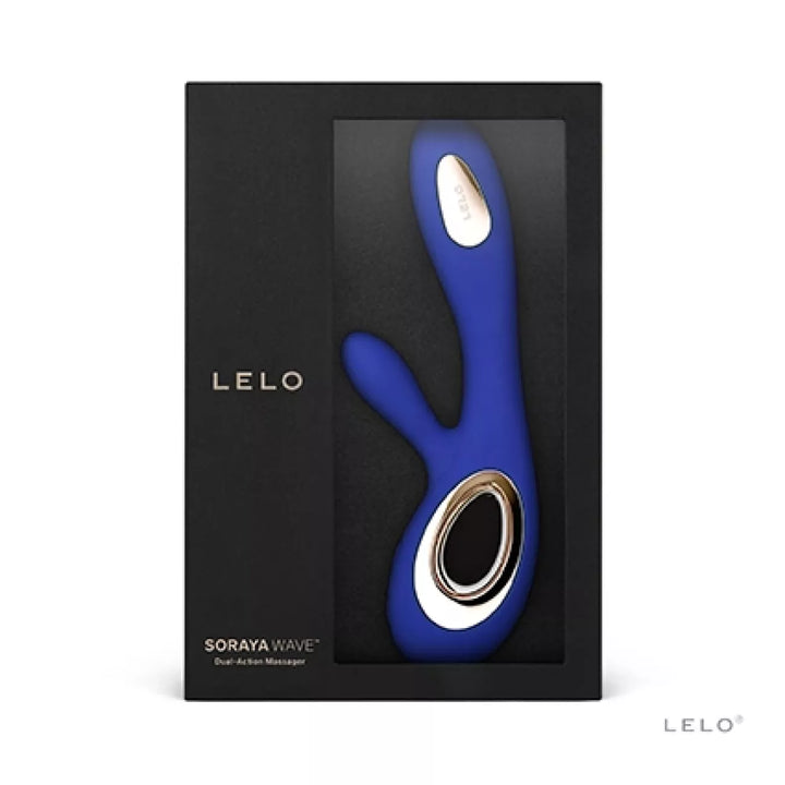 LELO SORAYA Wave Rabbit Vibrator with WaveMotion in Midnight Blue