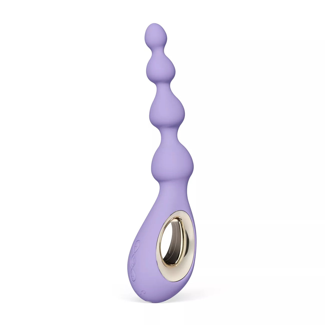LELO SORAYA Beads Vibrating Anal Beads with Bow-Motion in Violet Dusk