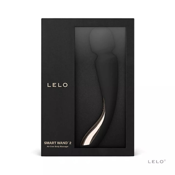 LELO SMART WAND 2 Medium Cordless Wand Massager in Black