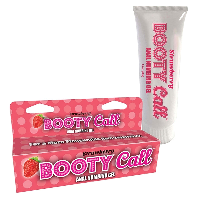 BootyCall Anal Numbing Gel Strawberry 1.5 oz