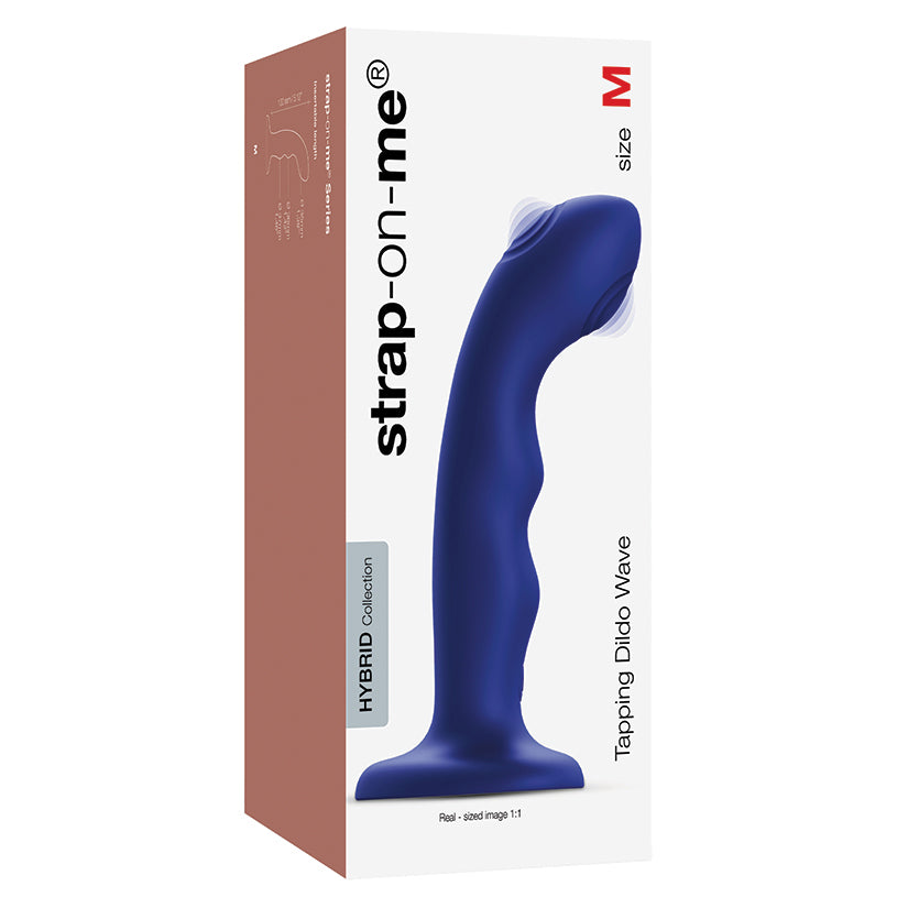 Lovely Planet Strap On Me Tapping Dildo Wave-Night Blue