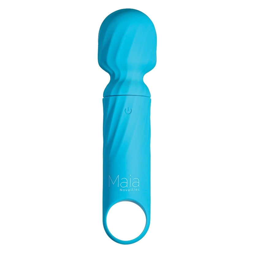 Maia Vibelite Dolly Rechargeable Silicone Mini Wand, Blue