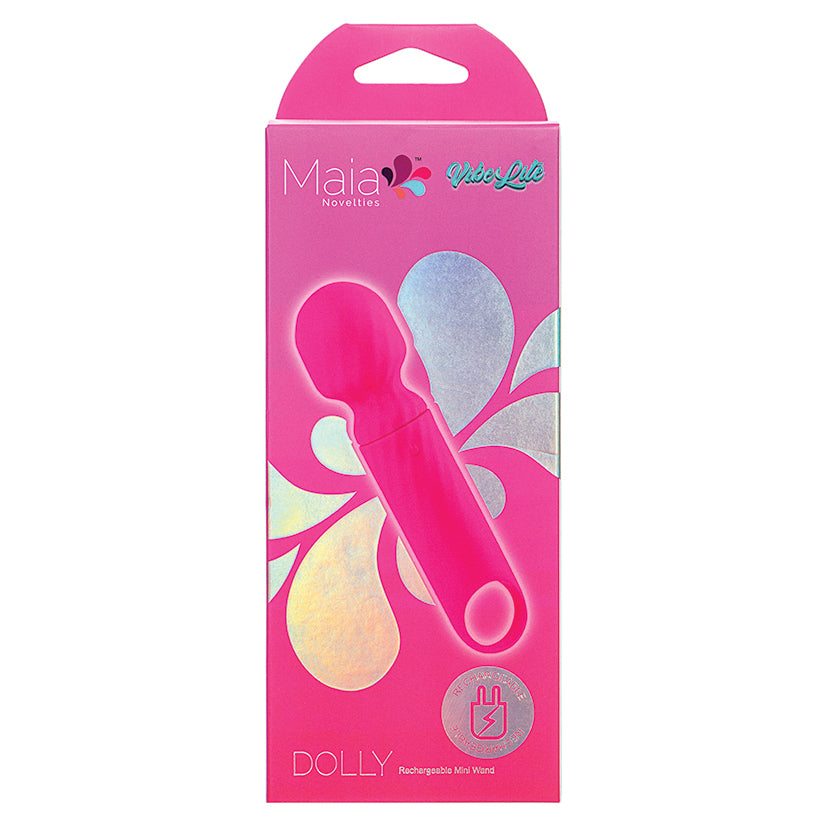 Maia Vibelite Dolly Rechargeable Silicone Mini Wand, Pink