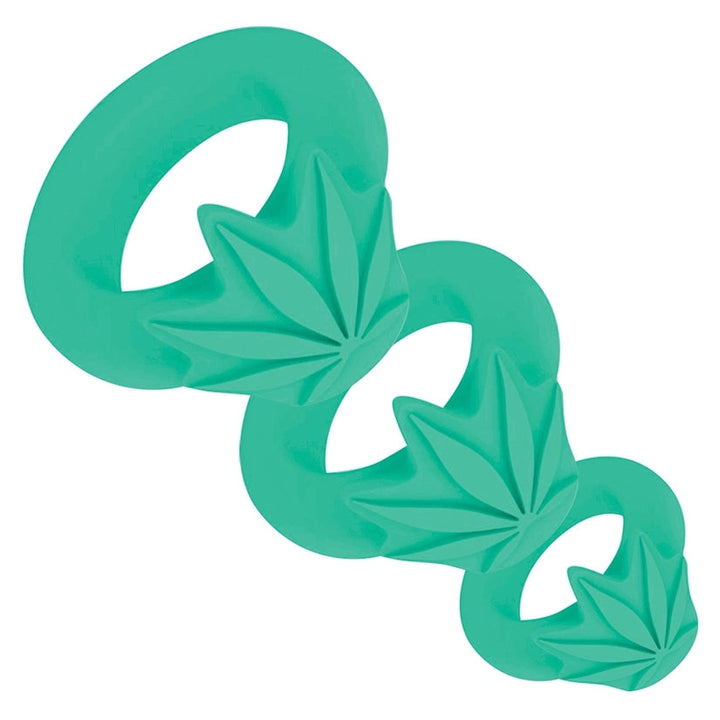 Maia Hazey Pot Leaf Silicone Cock Ring Set
