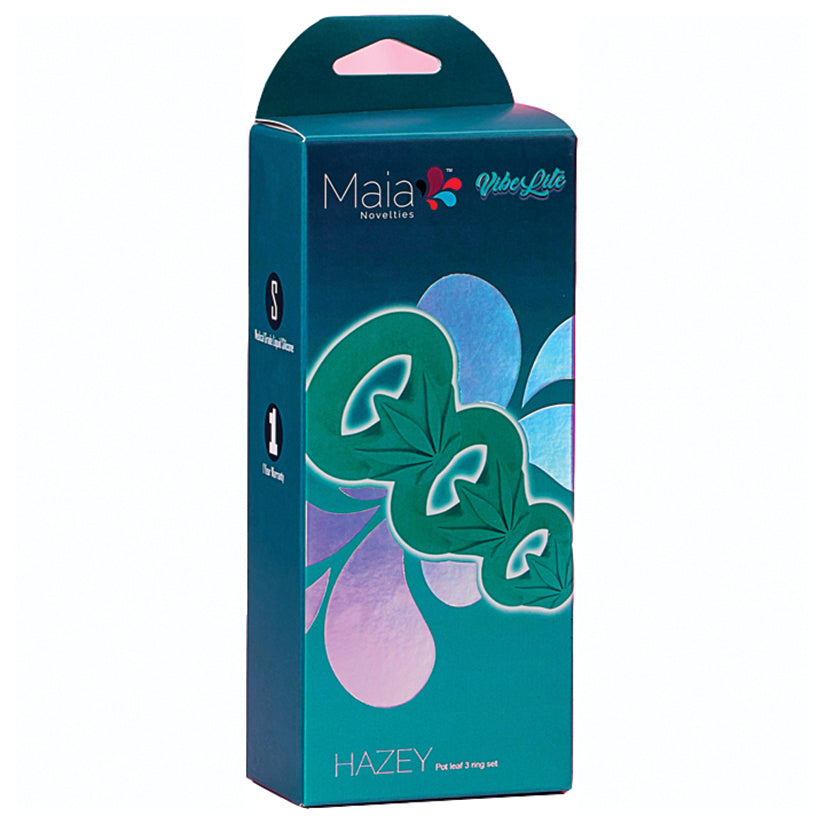 Maia Hazey Pot Leaf Silicone Cock Ring Set