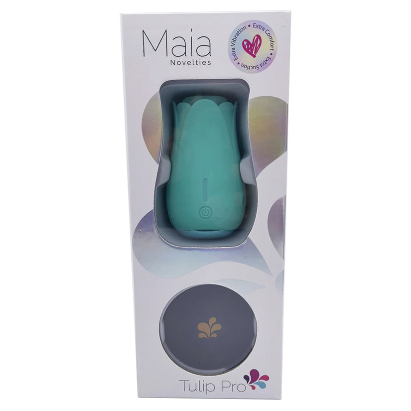 Maia Tulip Pro Suction and Vibration Stimulator, Teal