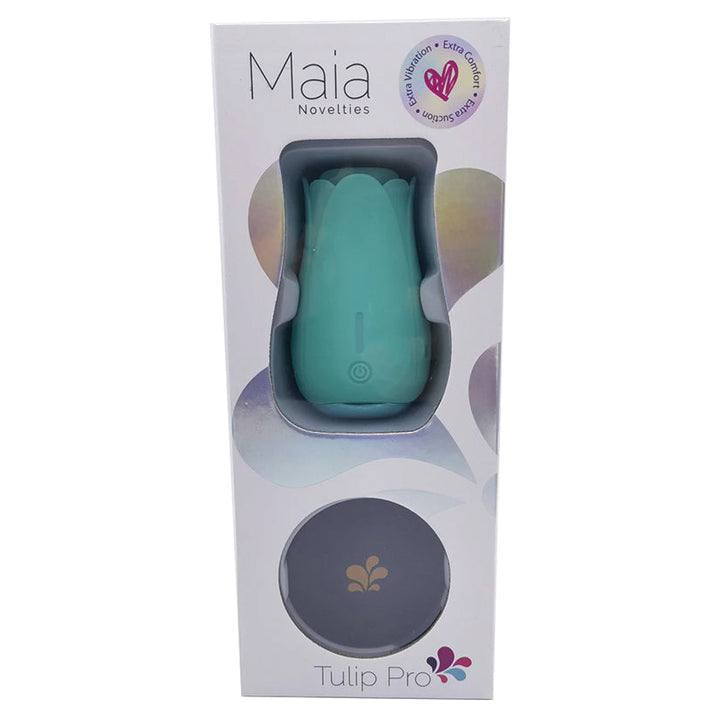 Maia Tulip Pro Suction and Vibration Stimulator, Teal