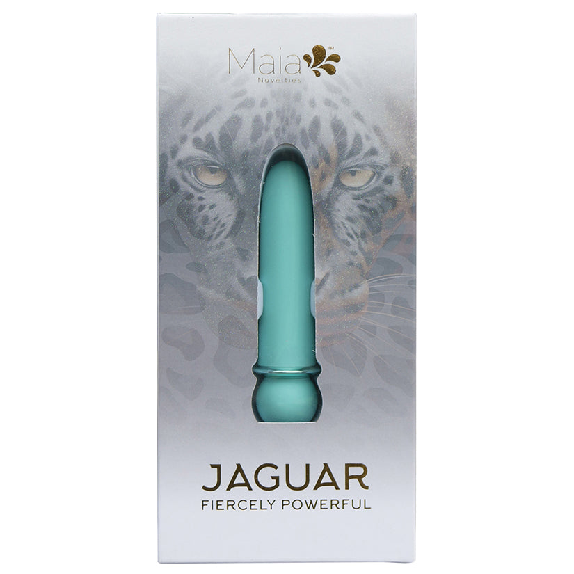 Maia Jaguar Rechargeable Silicone Bullet Vibrator, Blue