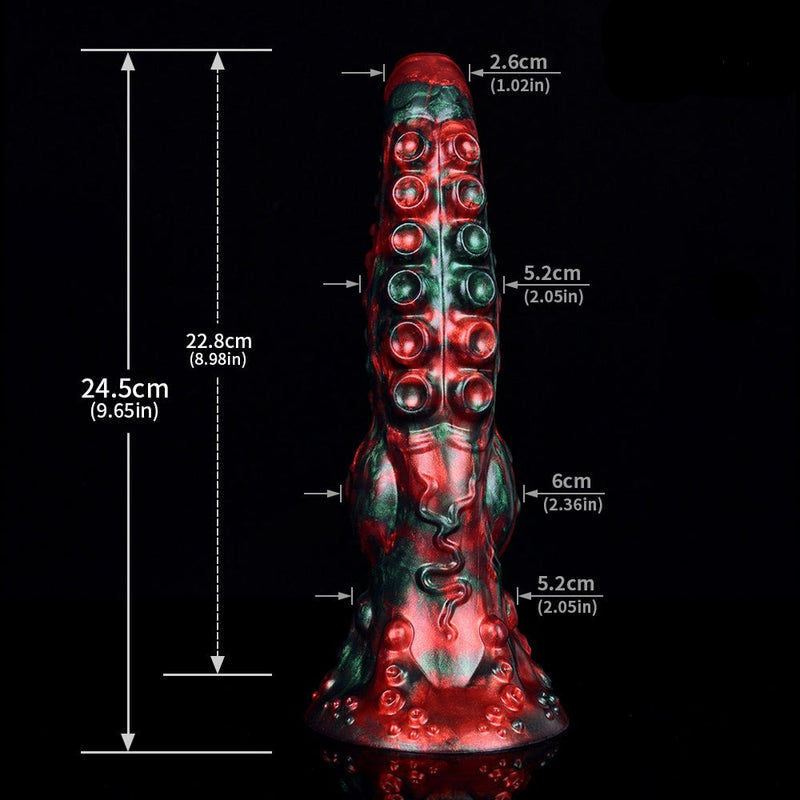 9.65 Inch Glitterzog | Monster Dildo - Tentacle Dildo - Knot Dildo