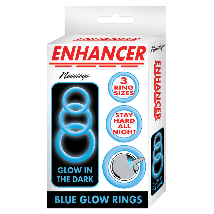 Enhancer Glow Rings Glow-in-the-Dark Silicone Cock Ring Set