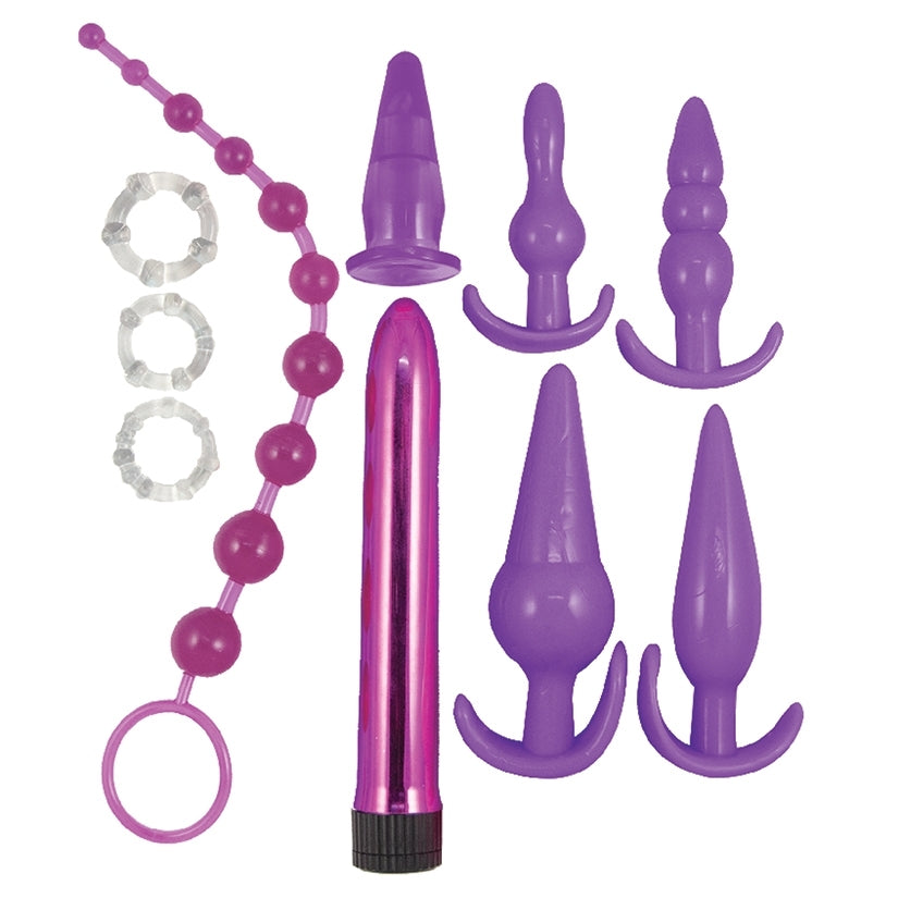 Purple Elite Collection 10 Piece Anal Play Kit