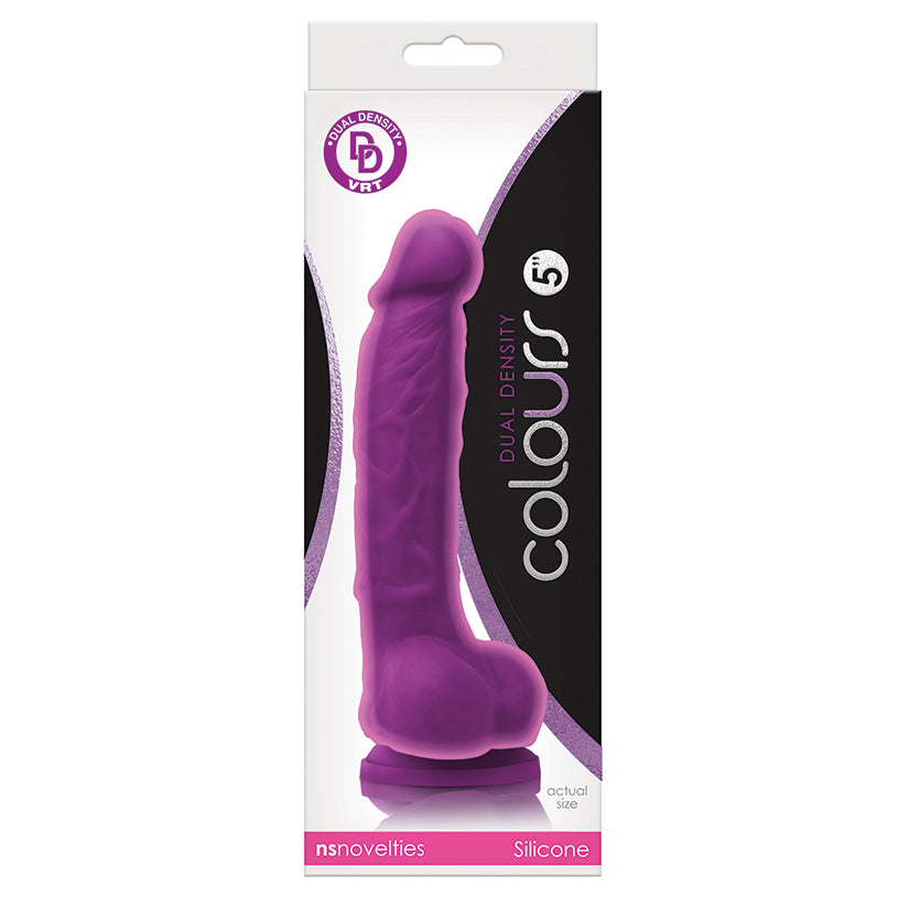 Colours Dual Density 5 Inch Realistic Silicone Dildo