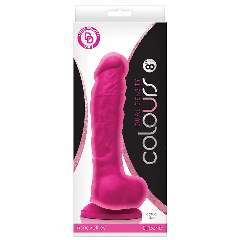 Colours Dual Density 8 Inch Silicone Dildo