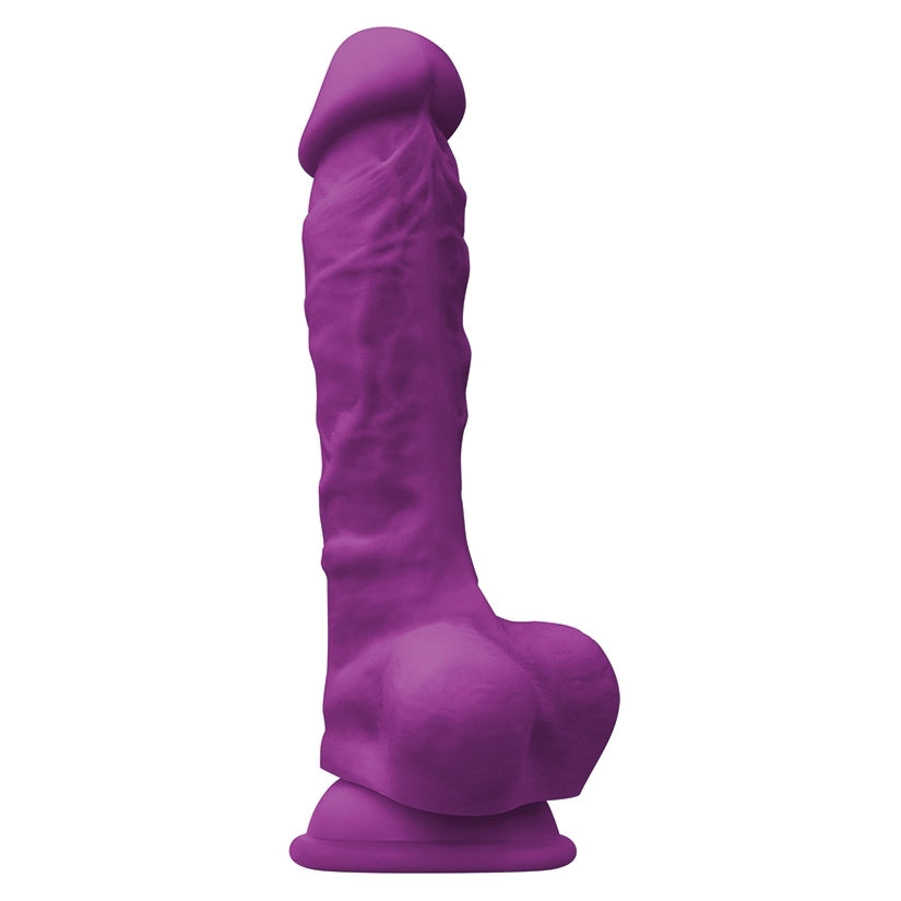 Colours Pleasures 7 Inch Silicone Dildo in Purple