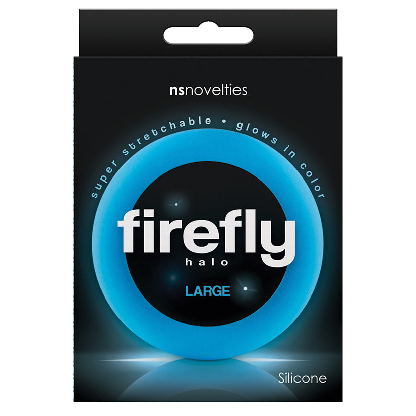 Firefly Halo Glow-in-the-Dark Silicone Cock Ring in Large